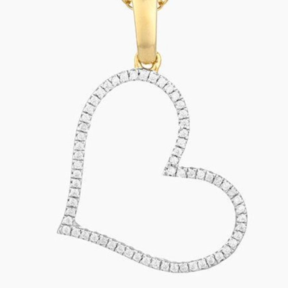Diamond Heart Pendant Necklace